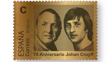 24 karaats johan cruijff postzegel