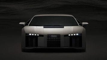 De neus van de Audi Nuvolari.