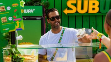 De plek van Subway tijdens Solar festival