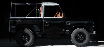 All-black land rover defender man man
