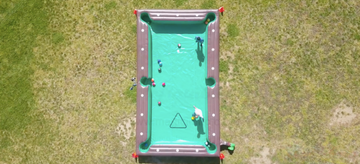 opblaasbare pooltafel
