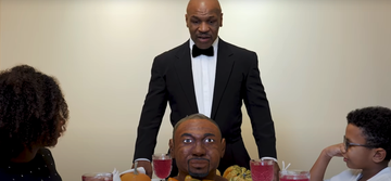 Mike Tyson vs Jones Jr oor afbijten