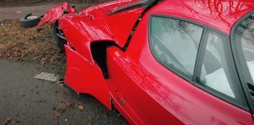 Ferrari enzo crash baarn