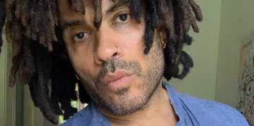 Lenny Kravitz fit gespierd