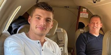 Max Verstappen thuis trainen