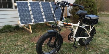 e-bike accu met zonnepanelen