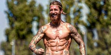 Sergio Ramos fit lichaam work-out
