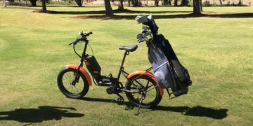 e-bike voor op de golfbaan