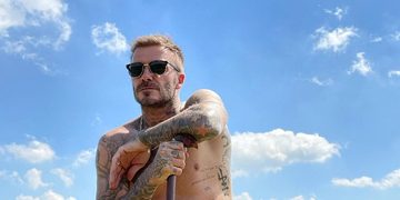 David Beckham Instagram sixpack