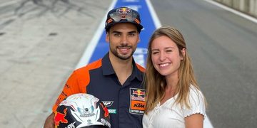 Miguel Oliveira kind met stiefzus