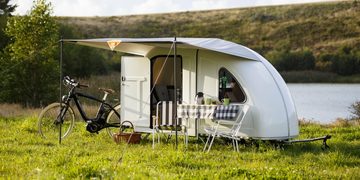 De fietscaravan van Wide Path Camper