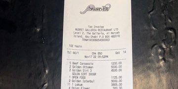 salt bae hoge rekening restaurant