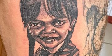 tattoo wednesday addams hilarisch