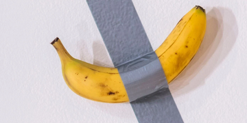 banaan duct tape kunstwerk comedian miljoenen