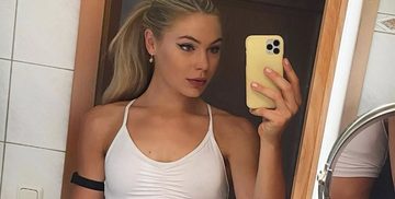 jutta leerdam dansje video instagram broek strakke glimmende