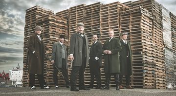 Vrijgezellen Peaky Blinders fotoshoot