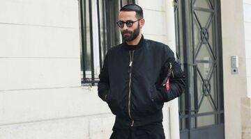 bomber jackets-heren-winterjas-zwarte jas-zwarte zonnebril-MAN MAN