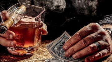 corkcicle whiskyglas met sigaarhouder MAN-MAN