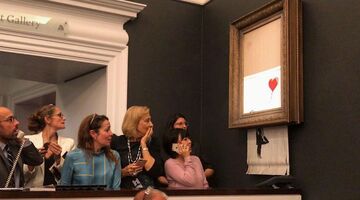 Banksy stunt mislukt MAN MAN
