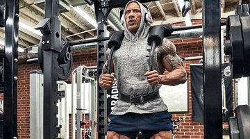 leg day workout the rock