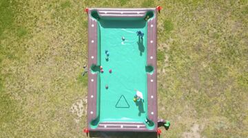 opblaasbare pooltafel