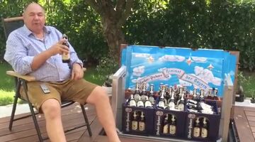 Bierkoelkast in tuin