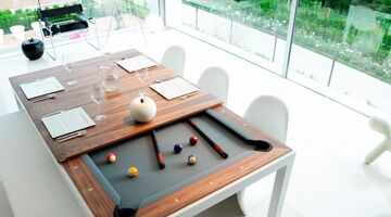 pooltafel eettafel mancave