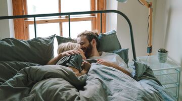 met je partner slapen