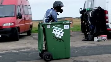vuilnisbak op wielen snelheid wereldrecord