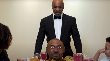 Mike Tyson vs Jones Jr oor afbijten