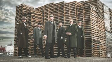Vrijgezellen Peaky Blinders fotoshoot