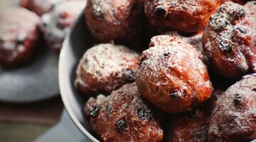 oliebollen met bier