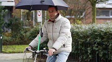 parapluhouder op fiets