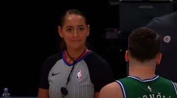 basketballer luka doncic versiert scheidsrechter