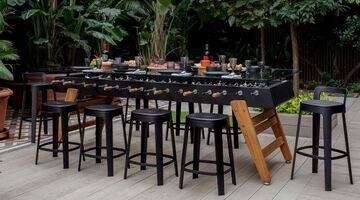 tafelvoetbal tafel diner