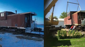 vader dochter kopen trein en bouwen om tot airbnb amerika