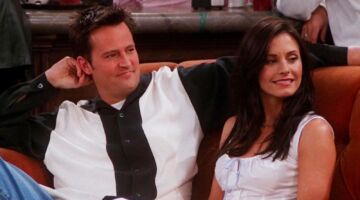Matthew Perry en Courtney Cox in Friends