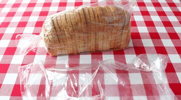 plastic tas zak dichtknopen brood