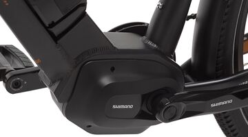 zwarte e-bike afgeprijsd decathlon