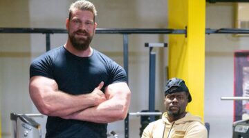 The Dutch Giant (Olivier Richters) en Kevin Hart