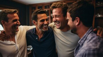 vrienden verrassen zwangerschapsaankondiging