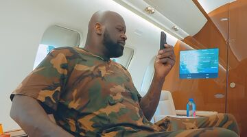 shaquille o'neal vliegtuig