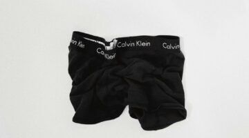 Een onderbroek van Calvin Klein, waar vaak negatieve reacties over zijn over hoelang deze meegaan