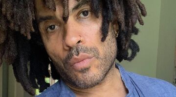 Lenny Kravitz fit gespierd