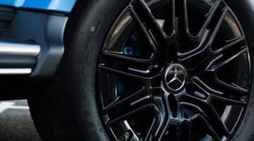 Het wiel van de nieuwe Mercedes G 580