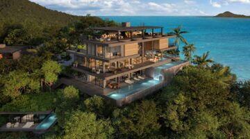 Buitenzijde van de duurste villa van Costa Rica.