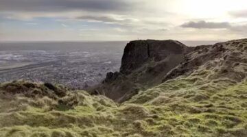 De foto waarmee de hiker viraal ging.