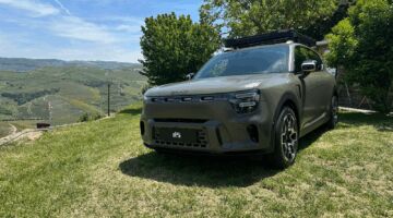 Smart #5 in de natuur van Portugal