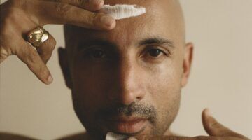 Willem de Bruin in de campagne van Salon d'Homme