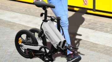 De elektrische vouwfiets van de Lidl.